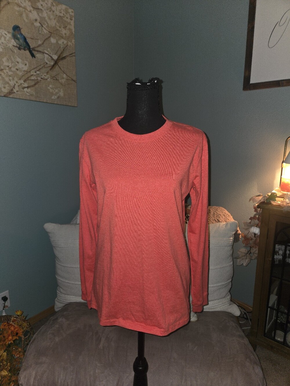 Carhartt Coral Long-Sleeve Crewneck Top